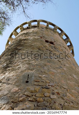 Nadal's tower in Vilassar de Mar, Maresme, Catalonia Zdjęcia stock © 