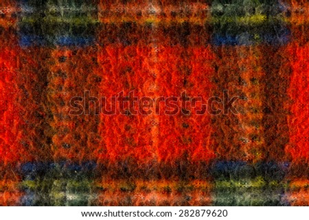Original background for design and decoration of Scotland cloth red color
