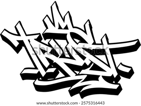 Similar – Image, Stock Photo on trust Graffiti