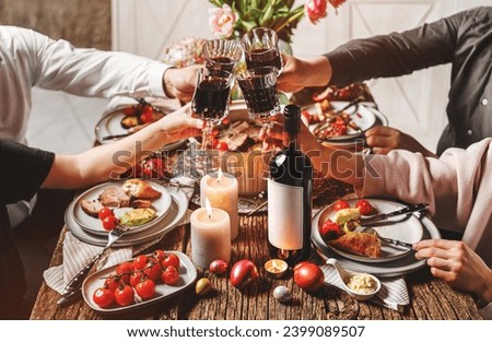 Similar – Image, Stock Photo Easter dinner with eggs on a light table