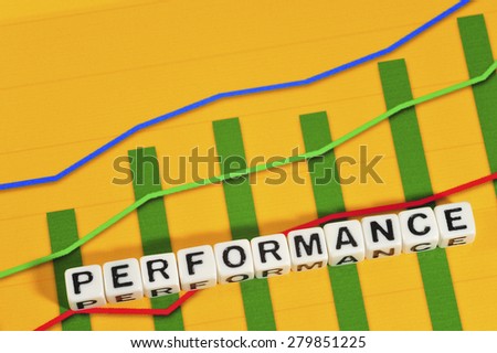 Business Term with Climbing Chart / Graph - Performance