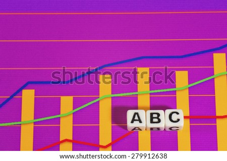 Business Term with Climbing Chart / Graph - ABC