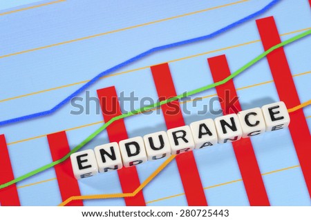 Business Term with Climbing Chart / Graph - Endurance