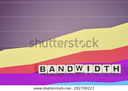 Business Term with Climbing Chart / Graph - Bandwidth
