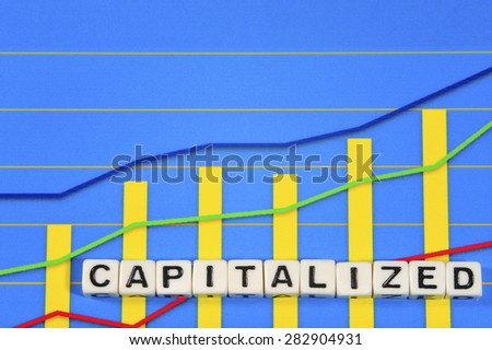 Business Term with Climbing Chart / Graph - Capitalized
