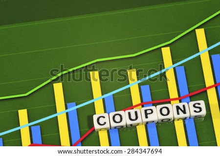 Business Term with Climbing Chart / Graph - Coupons