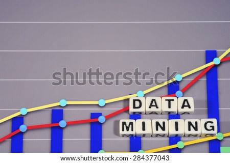 Business Term with Climbing Chart / Graph - Data Mining