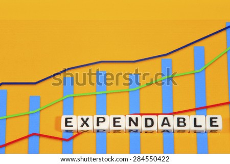 Business Term with Climbing Chart / Graph - Expendable