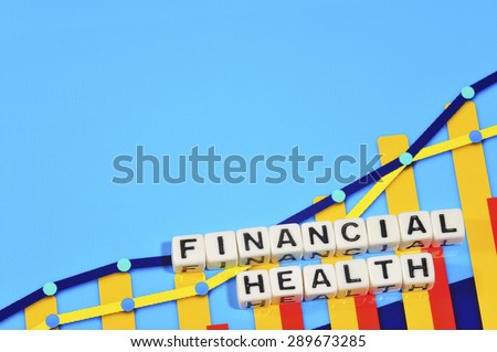 Business Term with Climbing Chart / Graph - Financial Health
