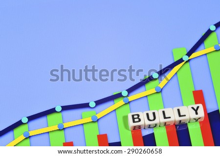 Business Term with Climbing Chart / Graph - Bully