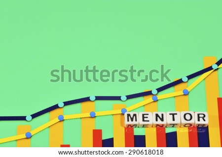Business Term with Climbing Chart / Graph - Mentor