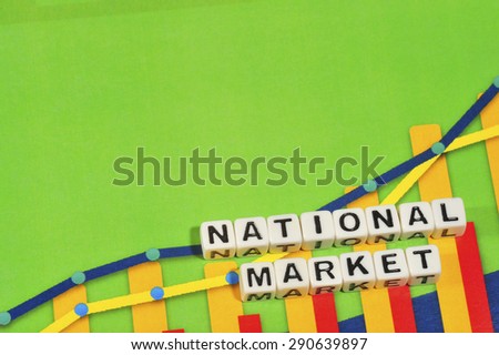 Business Term with Climbing Chart / Graph - National Market