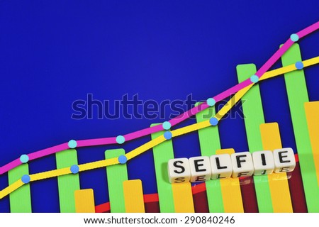 Business Term with Climbing Chart / Graph - Selfie