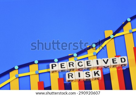 Business Term with Climbing Chart / Graph - Perceived Risk
