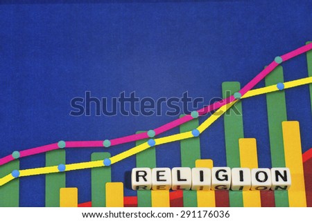 Business Term with Climbing Chart / Graph - Religion