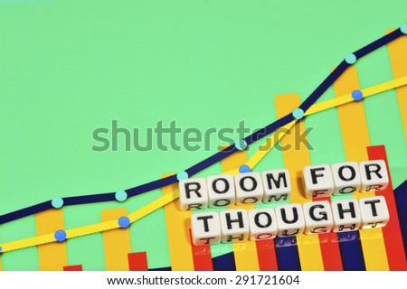 Business Term with Climbing Chart / Graph - Room For Thought