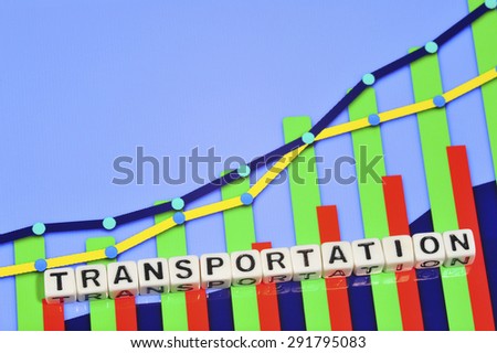 Business Term with Climbing Chart / Graph - Transportation