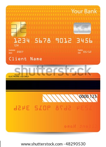 Textured credit card design