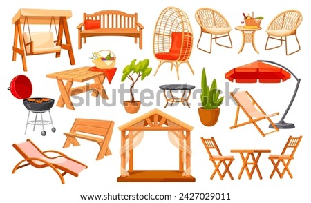 Similar – Image, Stock Photo Wicker chair at the beach on Sylt island. Sunny beach day