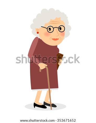 Old Lady Cartoon Clipart | Free download on ClipArtMag