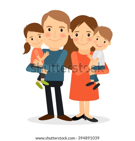 Couple With Children Stock Photo 394891039 : Shutterstock