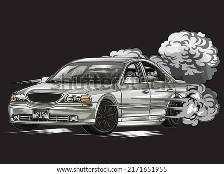 drag race isolated on black background for poster, t-shirt print, business element, social media content, blog, sticker, vlog, and card. vector illustration.