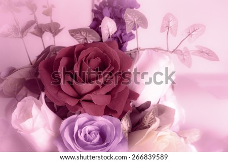 Red rose Romance style background