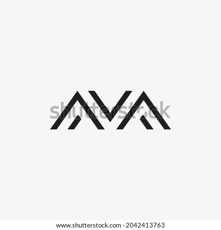 AVA M building architec logogram vector design inspiration