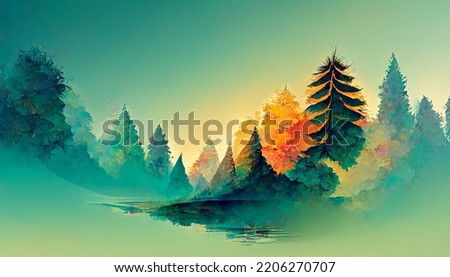 Similar – Image, Stock Photo down by the waterfall