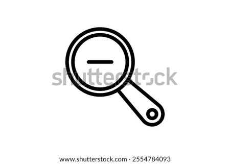 Zoom Out icon. icon related to Search. suitable for web site, app, user interfaces, printable etc. line icon style. simple vector design editable