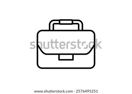 Briefcase icon. icon related to Star Up. suitable for web site, app, user interfaces, printable etc. line icon style. simple vector design editable