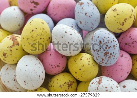 mini chocolate Easter eggs