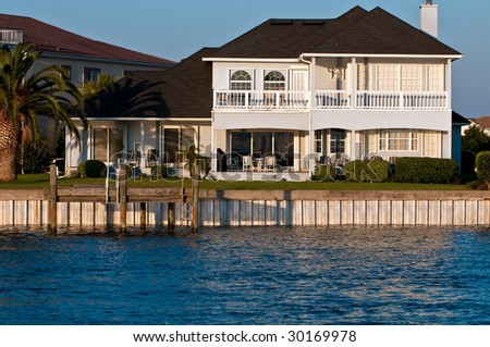 Luxury real estate waterfront property in Florida.