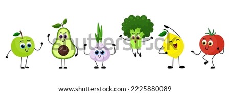 Image, Stock Photo Funny, laughing cartoon onion figure, isolated in front of a white background holding an empty sign in his hand and thumbs up