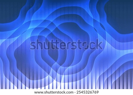 Creative 3D Ribbed Glass texture background in trendy cut out paper style. Ribbed Glass texture illusion background. Vector illustration for web discord banner. EPS 10