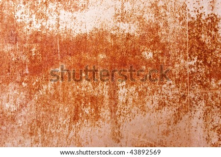 A nice grungy texture of a rusting steel panel.