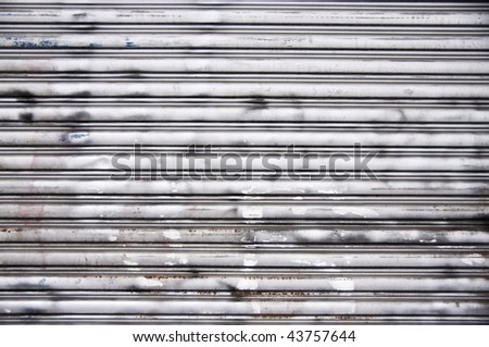 Similar – Image, Stock Photo Graffiti sprayed garage door of a prefabricated garage