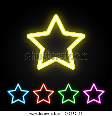 Download Neon Star Wallpaper 240x320 | Wallpoper #124646