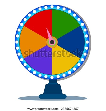 Blank wheel of fortune 12 slots icon. Clipart image isolated on white background. Board game color spinner. Colorful wheel of fortune. vector. spinner wheel.
