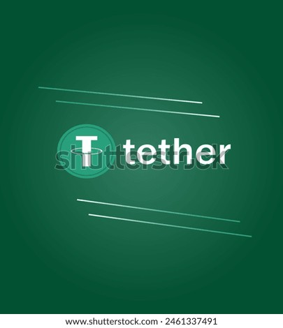 tether coin investment in India, gradation green background