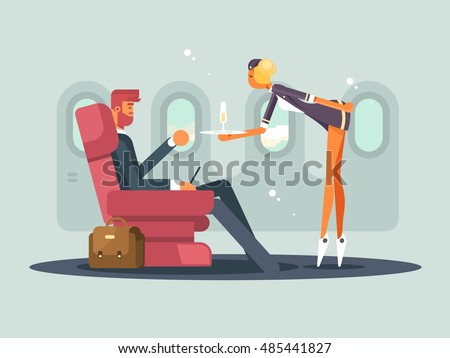 Business class on plane