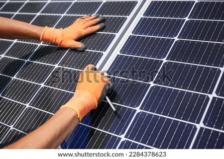 Similar – Image, Stock Photo Photovoltaic Assembly