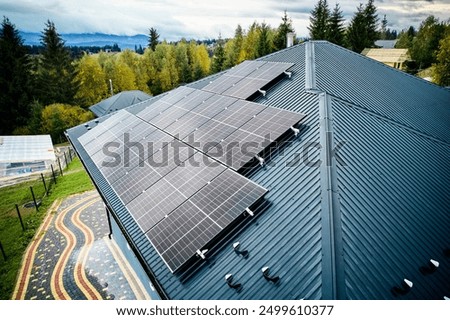 Similar – Image, Stock Photo Solar panel, photovoltaic, alternative electricity source