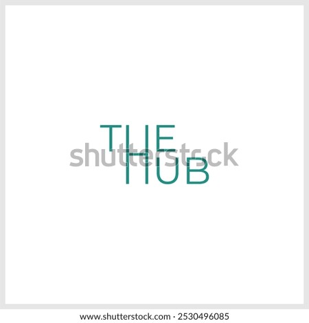 hub letter H wordmark logo