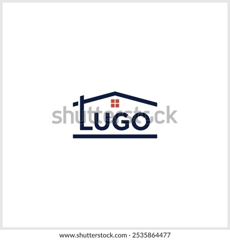 simple linear Building house architecture word mark logo design inspiration