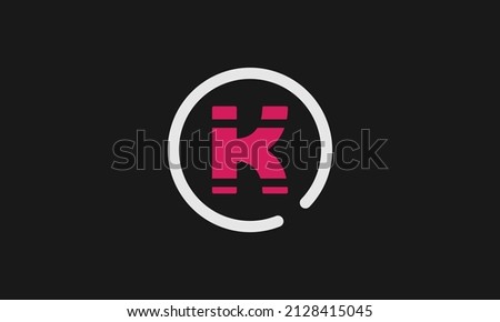 Alphabet letter icon logo K Stok fotoğraf © 