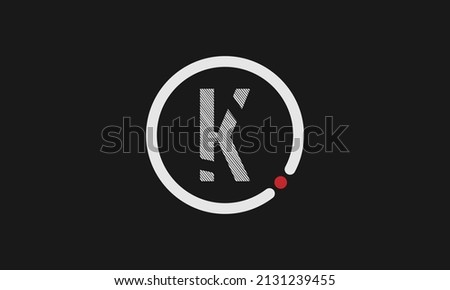 Alphabet letter icon logo K Stok fotoğraf © 