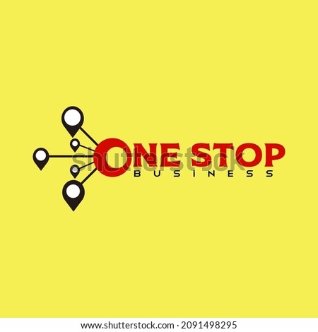 one stop business illustration logo design