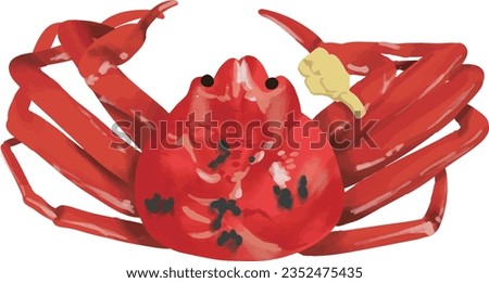 Illustration of Japanese Boiled Crab