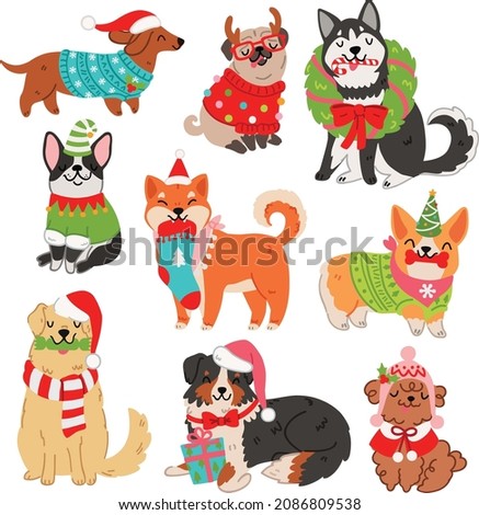 Christmas Clipart Dog | Free download on ClipArtMag